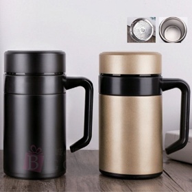 304真空辦公杯附茶隔