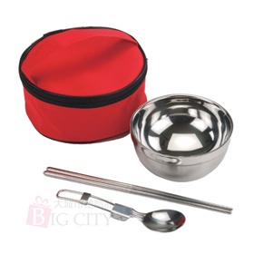 環保圓形餐具碗組