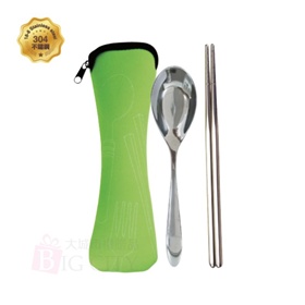 潛水包韓式304餐具二件組