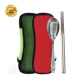 透氣潛水包304餐具二件組