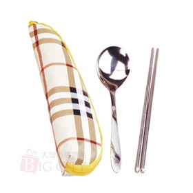 仙鶴二件式餐具組附三角包