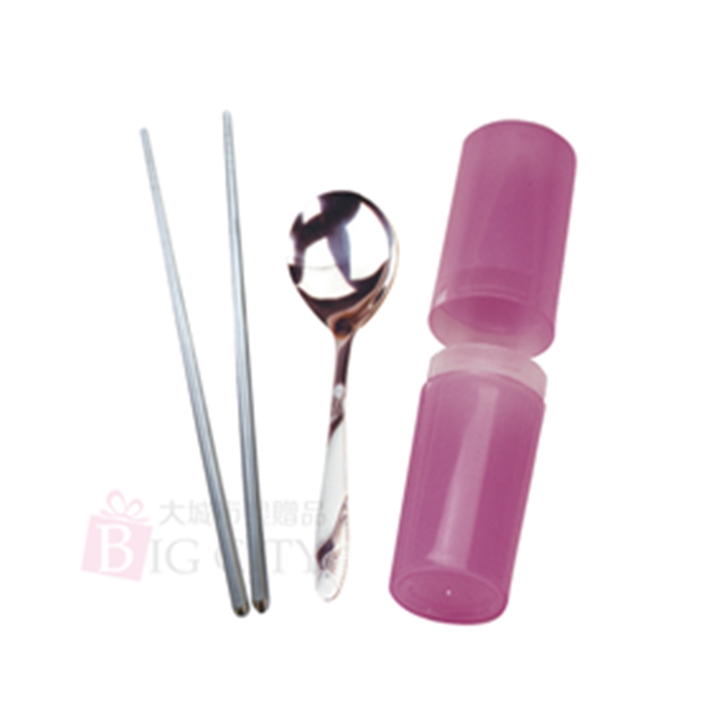 仙鶴餐匙+筷盒組