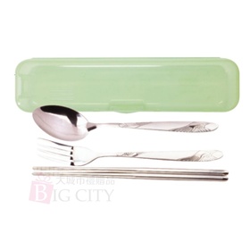 仙鶴3件餐具組附掀蓋盒