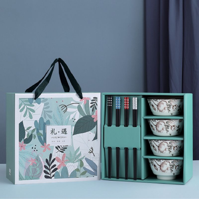 陶瓷碗筷禮盒8件組