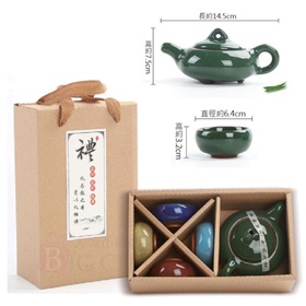 彩釉茶具禮盒