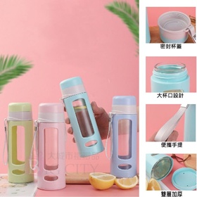 糖果色玻璃水壺