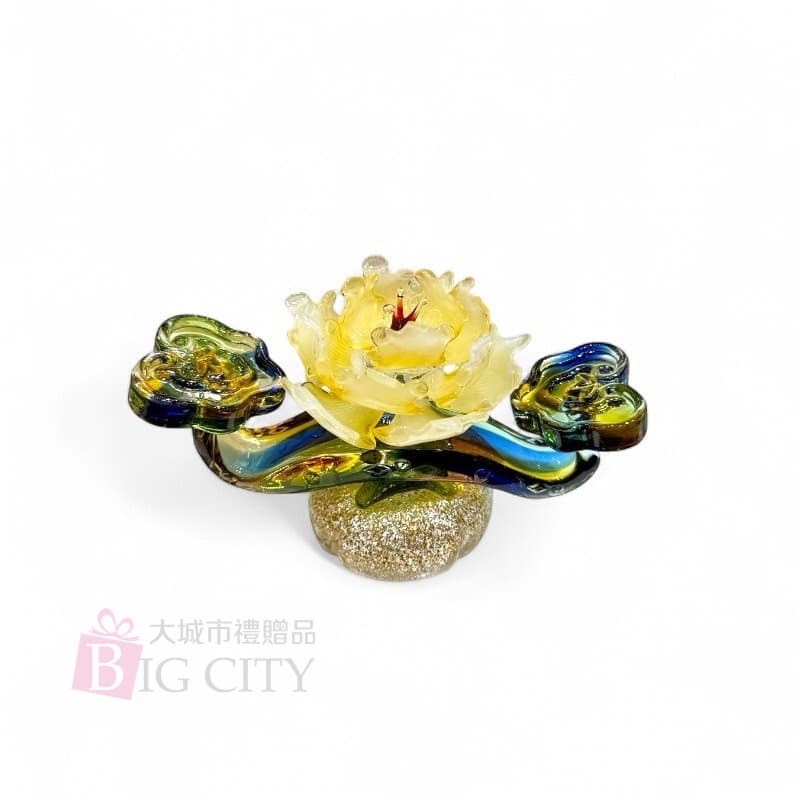 事事如意 花開富貴 | 玻璃典藏藝術擺件