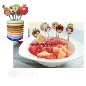 卡通不鏽鋼水果叉組