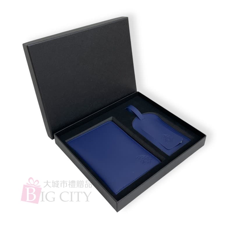 客製禮盒-皮革行李吊牌禮盒